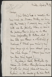 Celia Thaxter autograph letter to [Annie Fields], N[ewton]ville, [Mass.], 4 April 1880