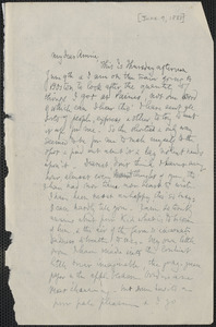 Celia Thaxter autograph letter signed to Annie Fields, [9 June 1881]