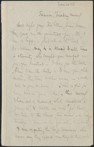 Celia Thaxter autograph letter signed to Annie Fields, 22 November 1881]