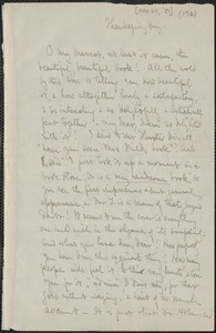 Celia Thaxter autograph letter signed to [Annie Fields, 24 November 1881]