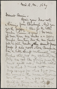 Celia Thaxter autograph letter signed to Annie Fields, 16 & [17] August [1882]