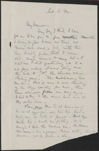 Celia Thaxter incomplete autograph letter to [Annie Fields, Spring 1884]