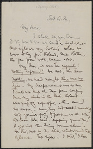 Celia Thaxter autograph letter signed to [Annie Fields, Spring 1885]
