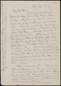 Celia Thaxter autograph letter signed to [Annie Fields], 1 April [18]89