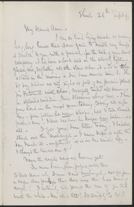 Celia Thaxter autograph letter signed to Annie Fields, Shoals, [N.H.], 26 September [18]91