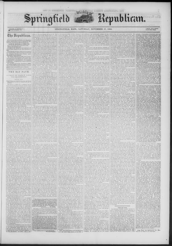 Springfield Paper Copy Springfield Weekly Republican - Digital Commonwealth