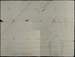 Full-scale detail of panel openings at top of truss