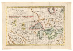 Partie occidentale du Canada, contenant les cinq grands lacs, avec les pays circonvoisins