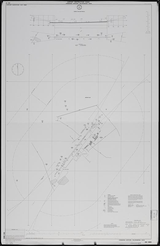 Airport obstruction chart, OC 583, Airborne Airpark, Wilmington, Ohio