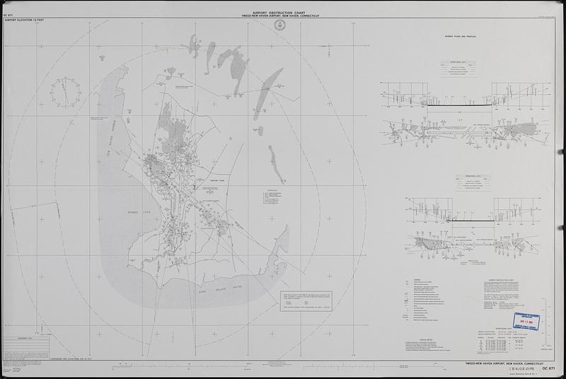 Airport obstruction chart, OC 671, Tweed-New Haven Airport, New Haven, Connecticut