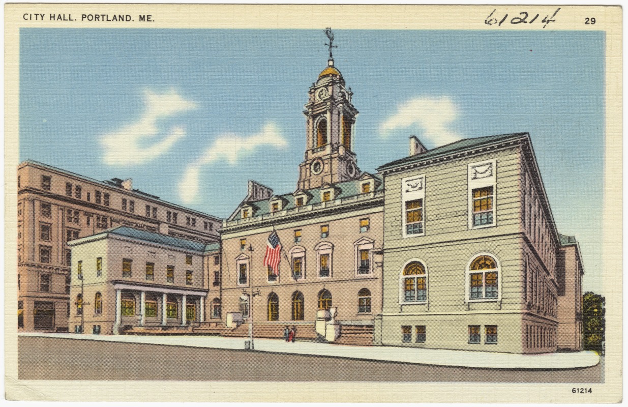 City Hall, Portland, Me. Digital Commonwealth