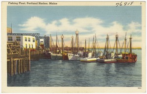 Fishing Fleet, Portland Harbor, Maine