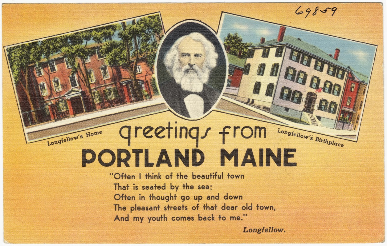 Greetings from Portland, Maine.