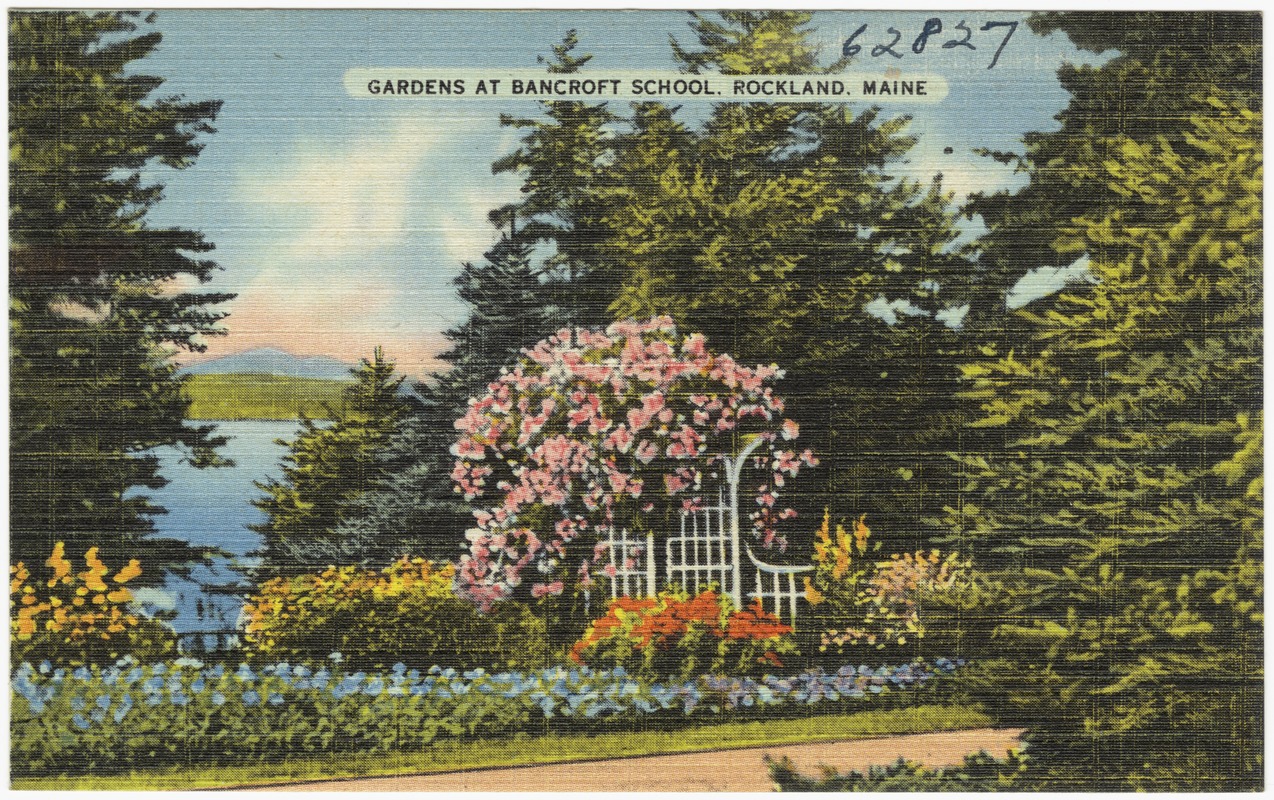 Gardens at Bancroft School, Rockland, Maine Digital Commonwealth