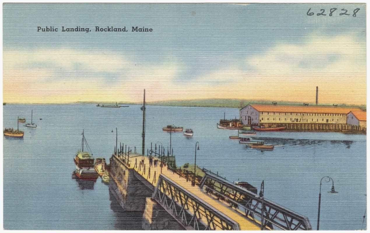 Public landing, Rockland, Maine Digital Commonwealth