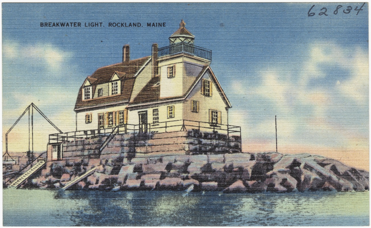 Breakwater Light, Rockland, Maine Digital Commonwealth
