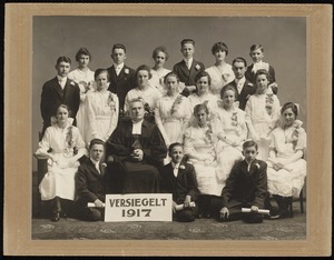 German Presbyterian church confirmation class 1917