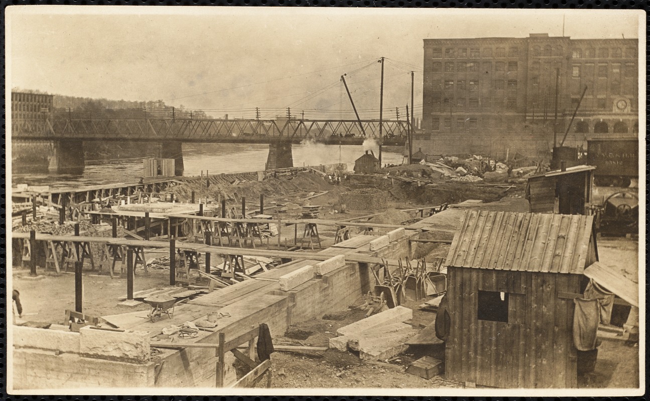 Ayer Mill construction ca 1909