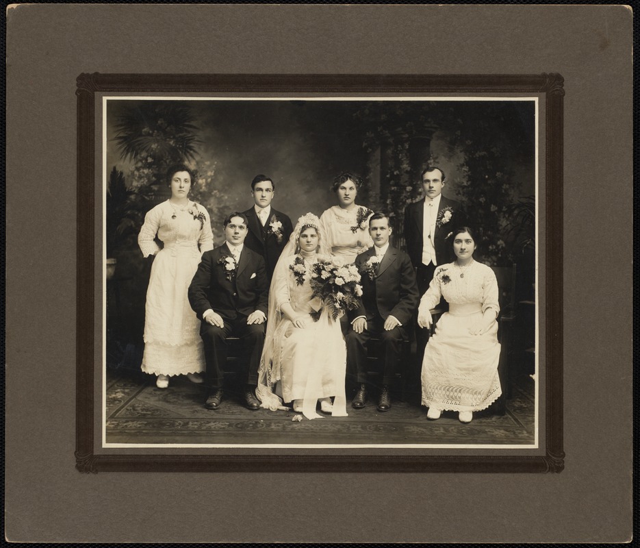 The Lithuanian wedding, Juze Čiurlionyte to Jonas Šaukimas Lawrence, Ma. circa 1910