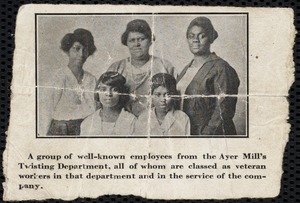 Afro-American women from Ayer Mill