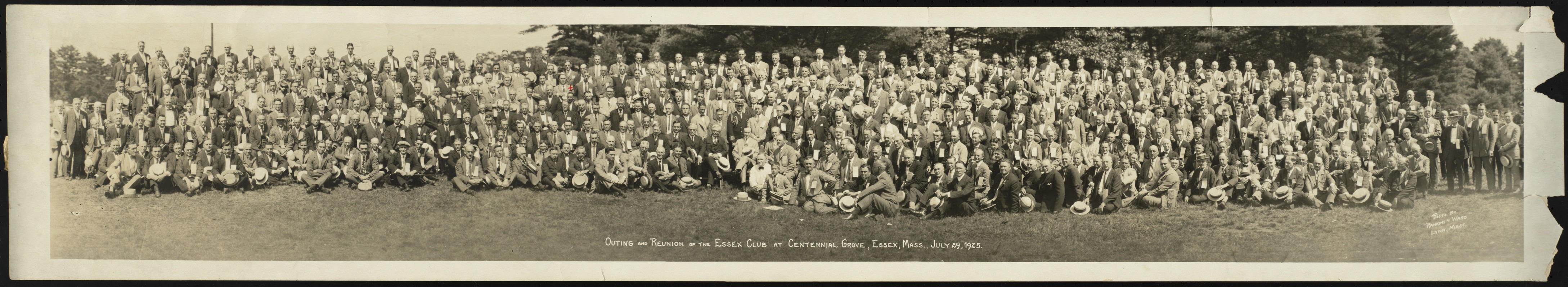 Outing and reunion of the Essex Club at Centennial Grove