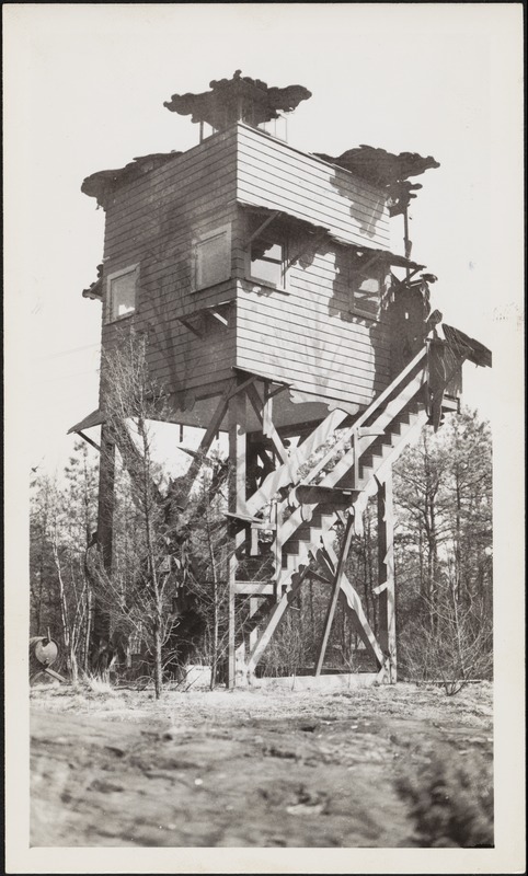 Plane-spotting tower, April 1944