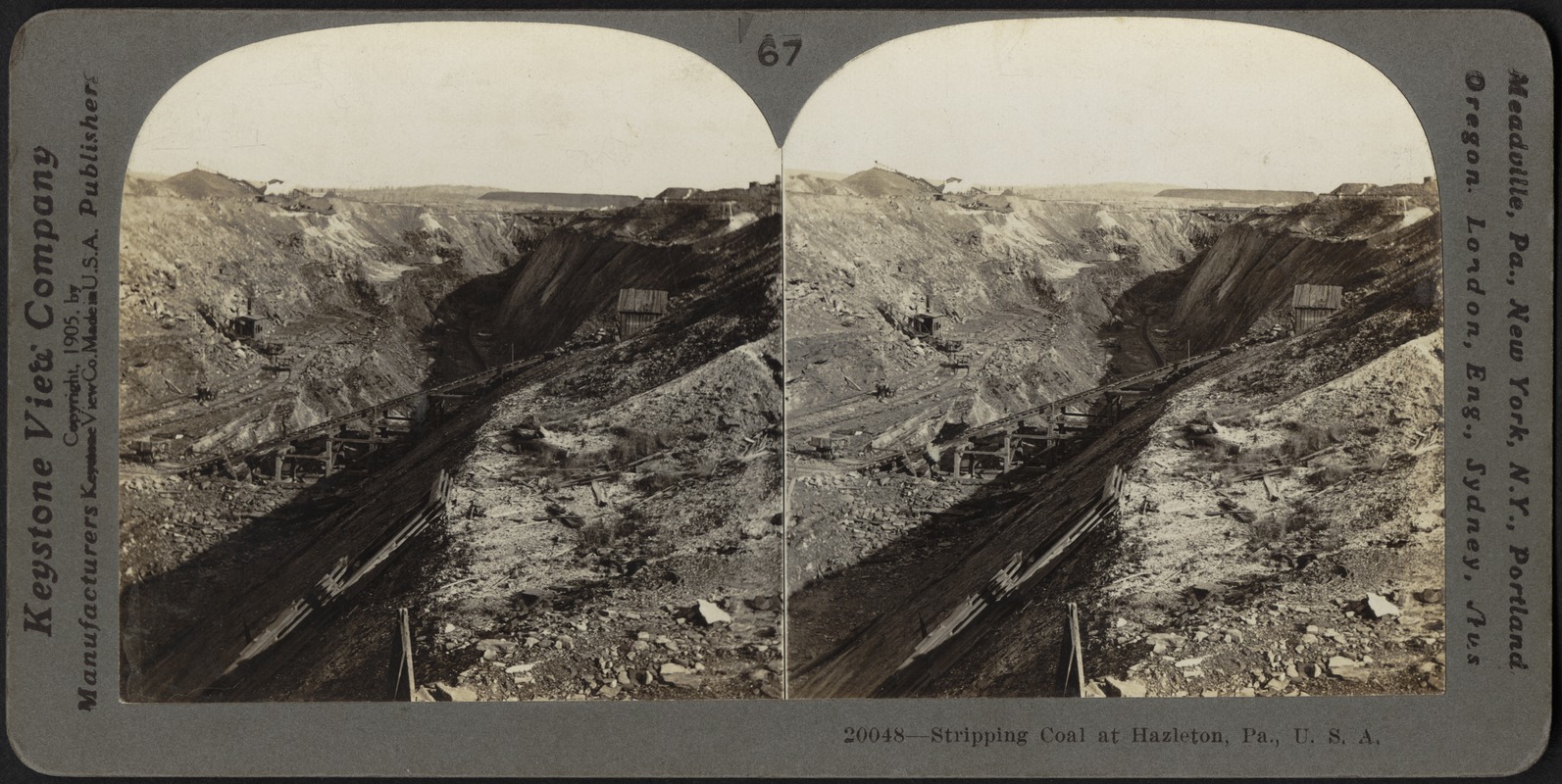 Stripping coal at Hazelton, Pennsylvania