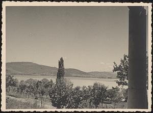 The view from the Koussevitzkys' house and property in Charpignat overlooking the Lac du Bourget, France