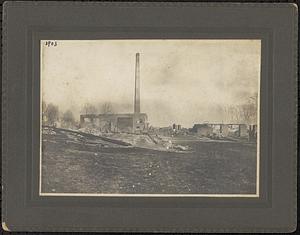 Leighton Shoe Factory ruins after fire of 1903