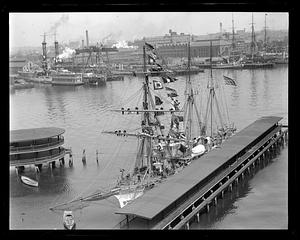 Training ship Nantucket at berth at North End waterfront