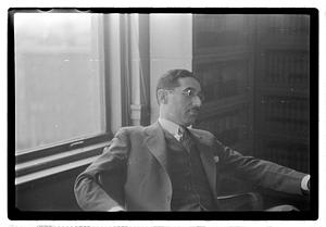 Leo Schwartz, legal advisor to Police Commissioner E.C. Hultman at headquarters
