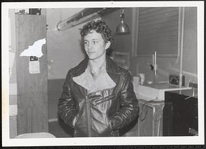 Young man wearing a leather jacket