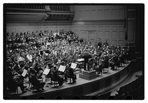 Recording "La Mer" for Victor R.C.A., Dr. K & Boston Symphony Orchestra, also recording mch.