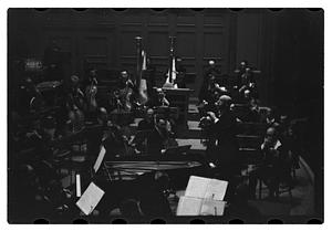 Orchestra performance, Boston Symphony Hall