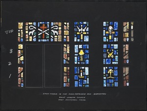 Epoxy panels in the main entrance and baptistry, Saint Joseph Church, East Pepperell, Mass.