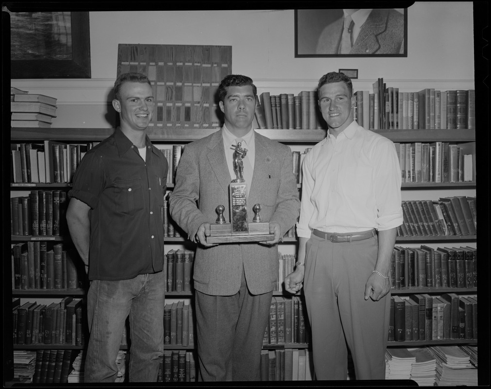 Barnstable High School class officers and baseball trophy award