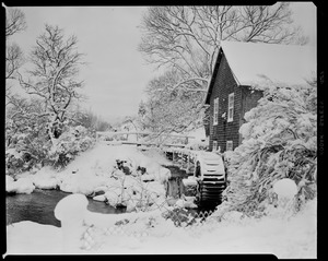 Brewster Mill, snow and ducks and other scenes