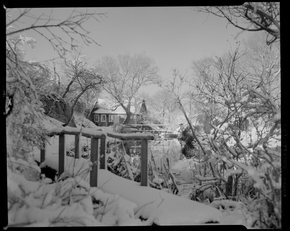 Brewster Mill, snow and ducks and other scenes