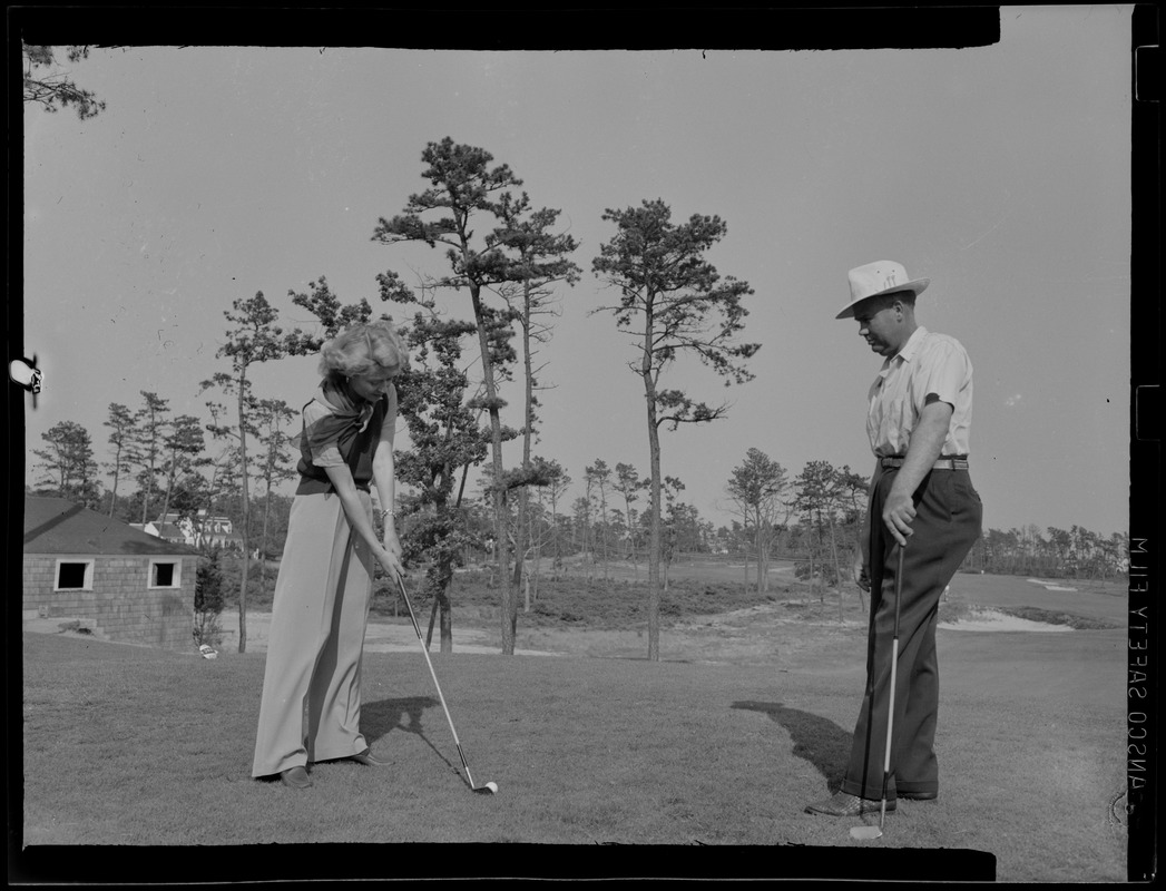 Gene Anderson and Cape Playhouse actress Constance Bennett at Oyster Harbors