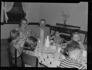 Dr. Julius Kelley and children, patients at Pocasset