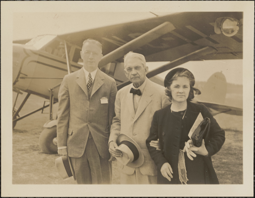 Howard Hinckley, G. Phelps and Niece, Hyannis Airport, Rotary convention