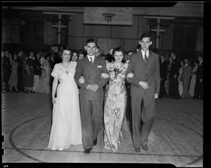 Chatham High School junior prom, grand march, Dorothy Tuttle, Robert Brown, Pearl Nickerson, Raymond Nickerson