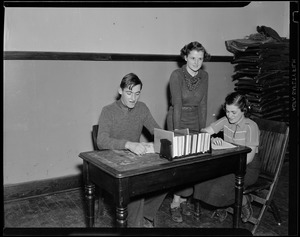 Chatham High School officers, Raymond Nickerson, Pearl Nickerson, Dorothy Tuttle