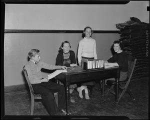 Chatham High School class officers, Edward Baker, Ellen Nickerson, Catherine Nickerson, Frances Edwards, Edmund Nickerson, Bernard Nickerson, William Farris, Irene Strong