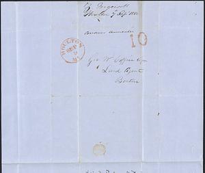Zebulon Ingersoll to George Coffin, 7 September 1850