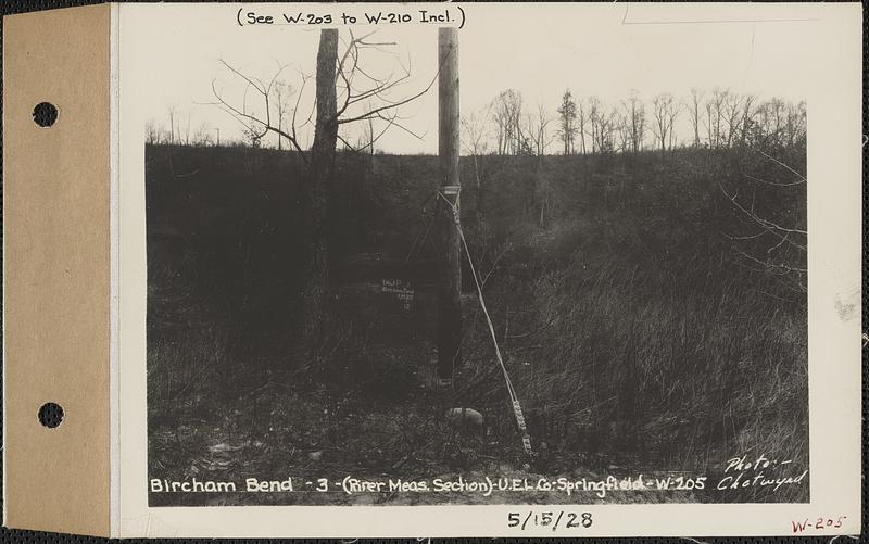 Bircham Bend, 3, river measurement section, United Electric Light Co