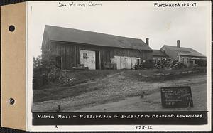 Hilma J. Rasi, house and barn, Hubbardston, Mass., Jun. 29, 1937