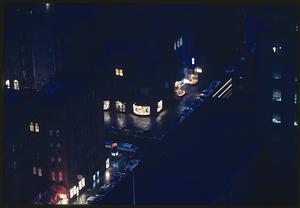 Night scene from John Hancock Building