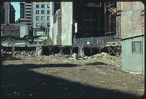 Construction site on Washington Street, Boston