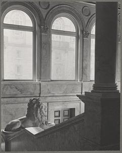 Boston Public Library interior, stairway